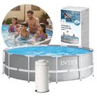 Piscina Estrutural 6.503l Prism Bomba Filtrante 110v Intex