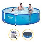 Piscina Estrutural Armação 4.678 Litros Com Bomba Filtrante +