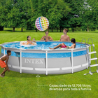 Piscina Estrutural Circular Clearview Completa 12.706 Litros 220v Intex