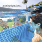 Piscina Estrutural Circular Clearview Completa 12.706 Litros 220v Intex