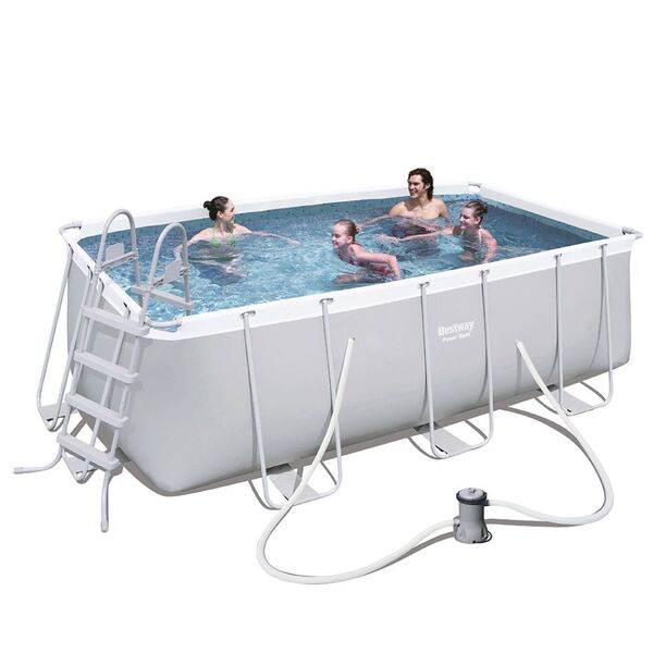 Piscina Estrutural Luxo Retangular 8.124l  Bestway 110v