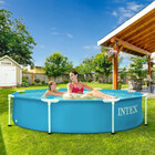 Piscina Estrutural Metal Galvanizado 1.828 Litros Com Bomba F