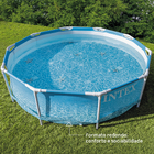 Piscina Estrutural Redonda Beira Mar Capacidade De 4,485 Litros 3,05 M De Diâmetro Intex