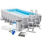 Piscina Estrutural Retangular 10.874 Litros Completa com Bomb