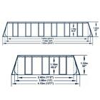 Piscina Estrutural Retangular 30045L Com Capa, Escada e Filtr