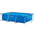 Piscina Estrutural Retangular 3.834 Litros Pvc Armação + Filt