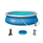 Piscina Fast Set 6.665l + Filtro 110v + Capa + Bomba Manual B