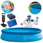 Piscina Inflável 1942l Com Filtro + Lona + Capa + Bomba Intex