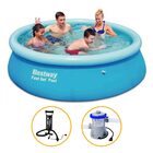 Piscina Inflável 2.300 Litros + Filtro 220v + Bomba - Bestway