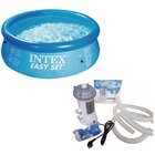 Piscina Inflavel 3853 Litros Easy Set Intex+filtro 28120 Kit
