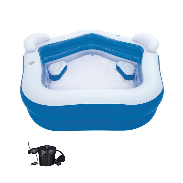 Piscina Inflavel 575l Pentagono Bomba De Ar Eletrica 220v Leroy Merlin