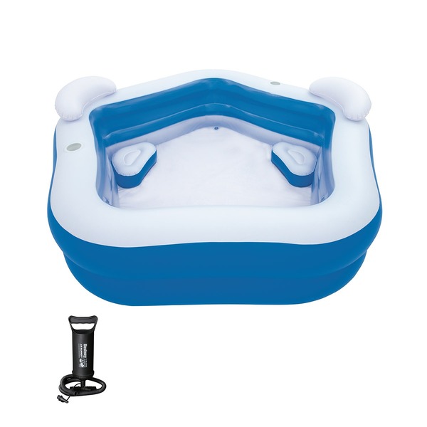 Piscina Inflavel 575l Pentagono Bomba De Ar Manual Bestway Leroy Merlin
