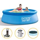 Piscina Inflável Easy Set 3.077 Litros Com Bomba + Capa + Bom