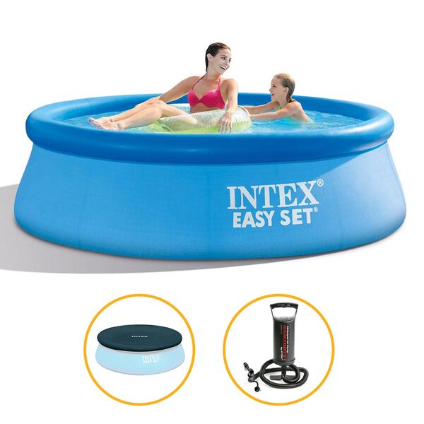 Piscina Inflável Easy Set 3.077 Litros Com Bomba De Inflar +
