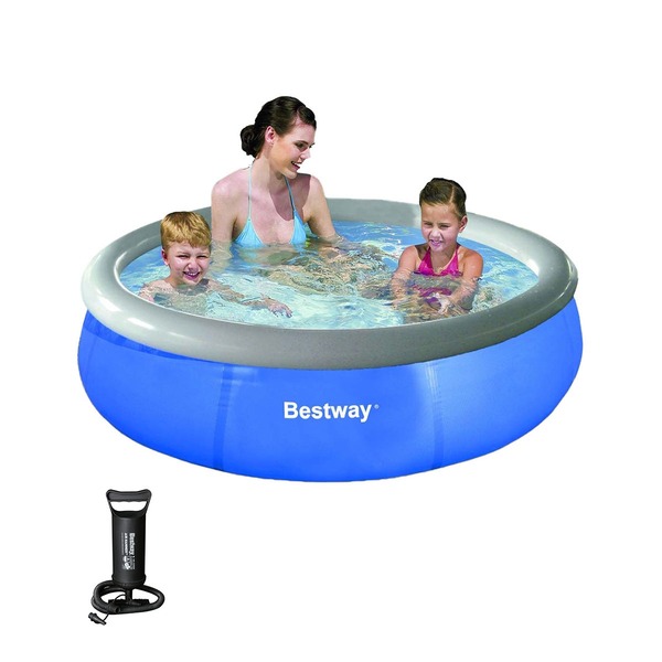 Piscina Inflavel Fast Set 1 000l Bomba De Ar Manual Bestway Leroy Merlin