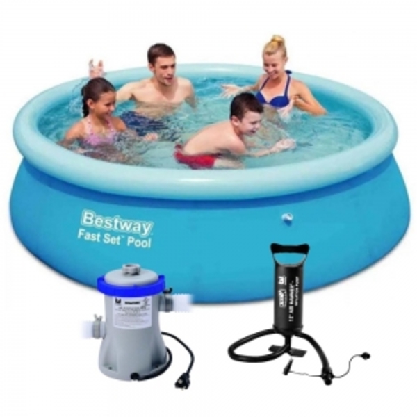 Piscina Inflável Fast Set 5377 Litros Com Filtro E Bomba Manu