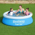 Piscina Inflável Fast Set 940 Litros + Bomba De Inflar Bestway