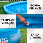 Piscina Inflável Infantil  Redonda 1000 Litros Azul