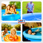 Piscina Inflável Infantil  Redonda 1000 Litros Azul