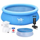 Piscina Inflável Joy Set 2490l Circular 240cm Com Filtro 110v