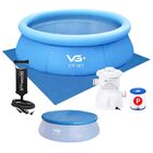 Piscina Inflável Joy Set 4760l Circular 300cm Com Capa Filtro