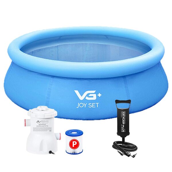 Piscina Inflável Joy Set 4760l Circular 300cm Com Filtro Bomb