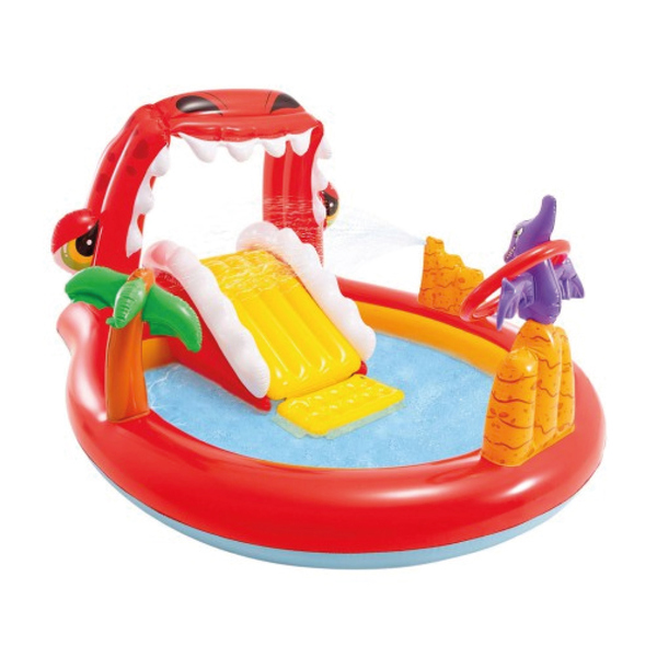 Piscina Inflável Playground Dino Feliz 150 Litros Intex