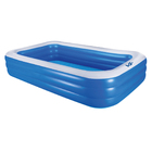 Piscina Inflável Retangular Azul 1.500 Litros 305 Cm Pvc Com