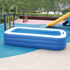 Piscina Inflável Retangular Azul 712 Litros 210 Cm Pvc Com Bo