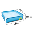 Piscina Inflável Retangular Plástico 365L Azul Azul 30,5x122cm Bestway