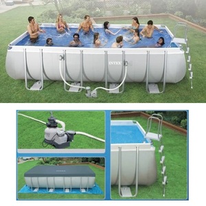 Piscina Intex 17203 Litros Completa Bomba Bomba Filtrante 110v Capa Escada 26351 Leroy Merlin