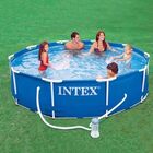 Piscina Intex 4.485 Litros Estrutural Azul Capa Bomba Filtran