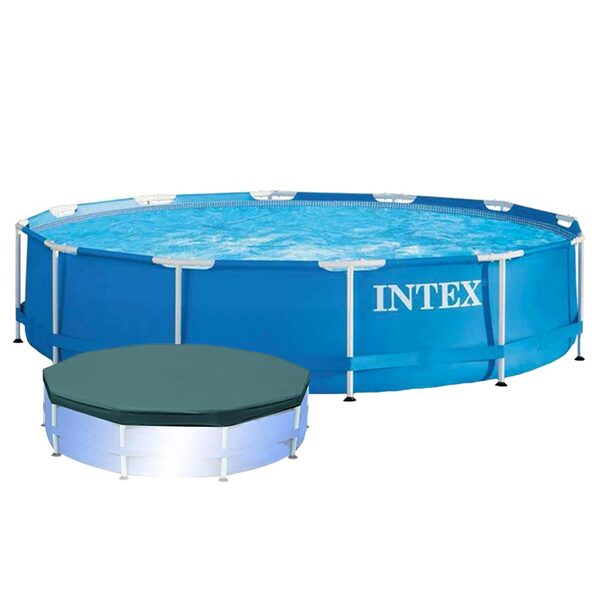 Piscina Intex 4.485 Litros Estrutural Com Capa