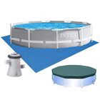 Piscina Intex 4.485 Litros Estrutural Prism Capa Bomba Filtra
