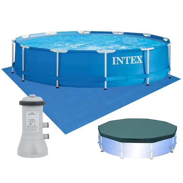 Piscina Intex 6.503 Litros Estrutural Armação Com Filtro 110v