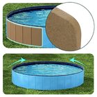 Piscina Para Cachorro Pets Dobrável Lisa Azul  120 Cm X 30 Cm