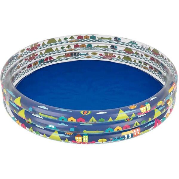 Piscina Plástica Infantil Azul 450 Litros Peixinhos - Mor