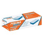 Piscina Retangular Pvc  Monocromático Reforçada Premium Azul 6200L 3,99x2,06x0,75m Material Armação Aço Acabamento Pintura Epoxi Branco com 2 Válvulas Desague para Filtro Mor