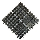 Piso Articulado Flexível 25x25x2 Preto