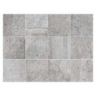 Piso Cerâmico Decorado Esmaltado Acetinado Borda Arredondada Bold 20,2X20,2cm Terrazzo Decor Gabriella