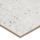 Piso Cerâmico Decorado Esmaltado Acetinado Borda Arredondada Bold 20,2X20,2cm Terrazzo White Gabriella