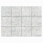 Piso Cerâmico Decorado Esmaltado Acetinado Borda Arredondada Bold 20,2X20,2cm Terrazzo White Gabriella