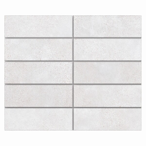 Piso Cerâmico Decorado Esmaltado Acetinado Borda Arredondada Bold 7,2X22cm Brick Urban Gabriella