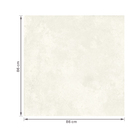 Piso Cerâmico Marmorizado Acetinado Borda Reta Interno 86x86cm Industrial Off White Mag Ennova