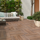 Piso Cerâmico Amadeirado Acetinado Borda Arredondada Externo 50x50cm Rivano MRE HD Pisoforte
