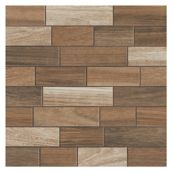 Piso Cerâmico Amadeirado Brilhante Borda Arredondada Interno 50x50cm Andorra Formigres