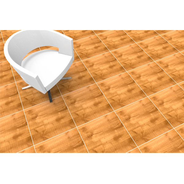 piso ceramico interno madeira esmaltado borda arredondada canela 52x52cm ceral