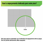 Piso Cerâmico Semi-Brilho Borda Arredondada Lumi Bianco 45x45cm Casagrês