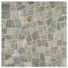 Piso Cerâmico Acetinado Borda Arredondado Toscano Cinza 61x61cm Ceral