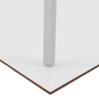 Piso Cerâmico Branco Brilhante 58x58cm Interno Borda Arredondada VPC58000 Viva Cerâmica